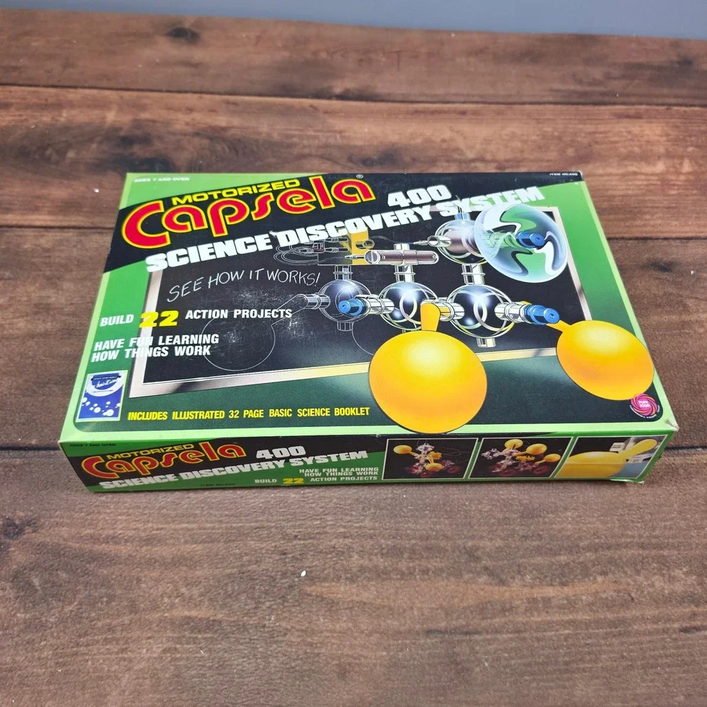 Capsela 400 Motorized Science Discovery System Kids OS Multi Good 22 Projects